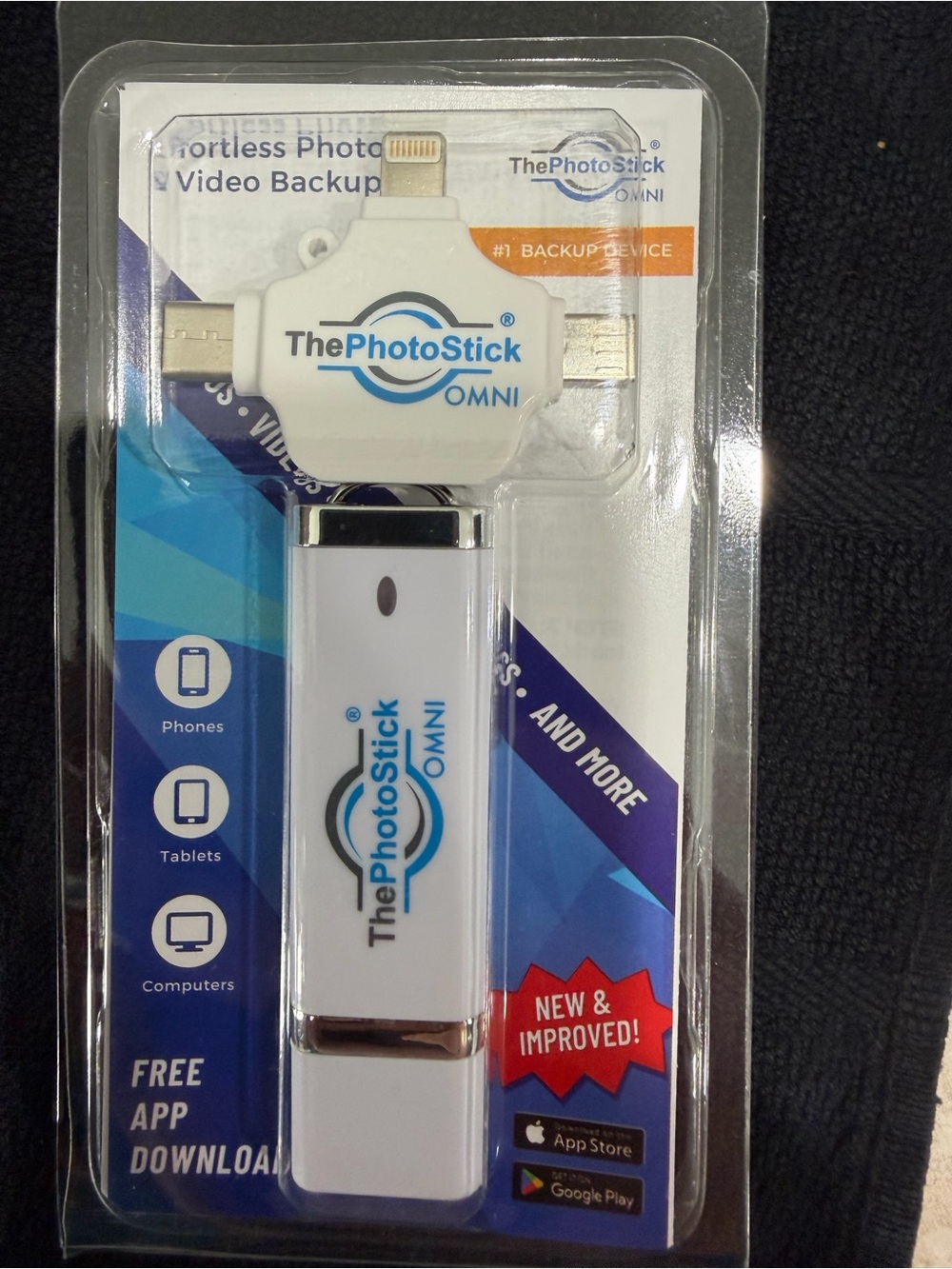 ThePhotoStick® Omni 64GB Photo Backup for iPhone, Android and Computers - Picture 5 of 6